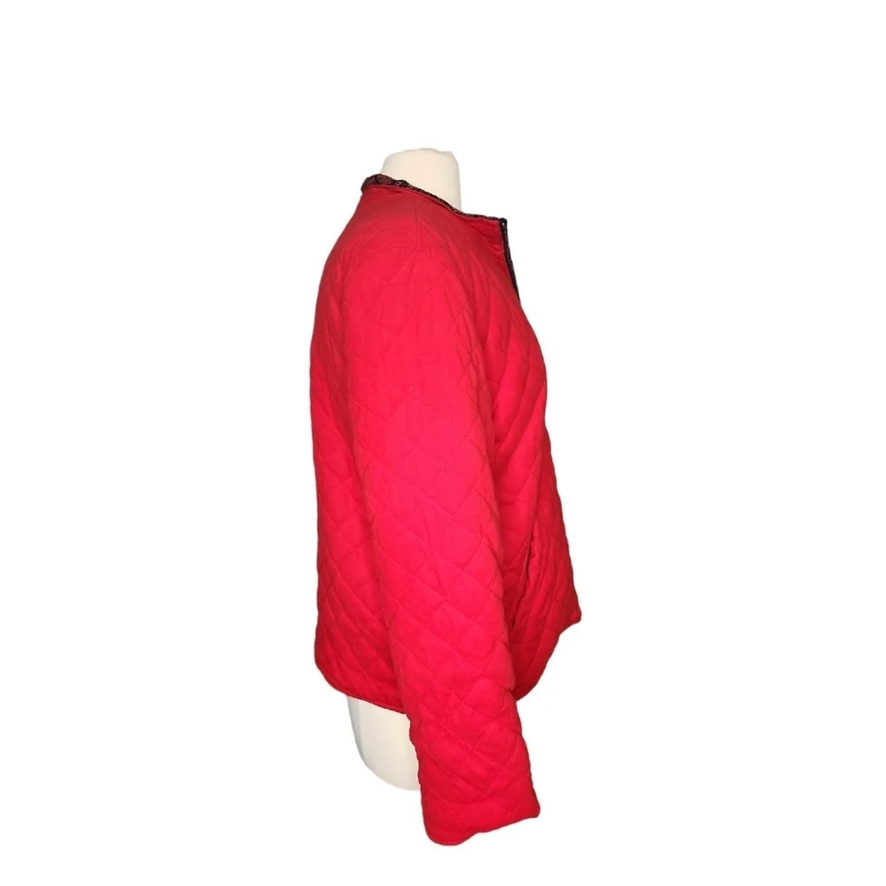 Vintage Chico's Celastrus Reversible Jacket Chico Size 1 Red Black - Picture 10 of 16